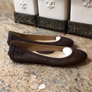 Frye Cassey Ballet - Chocolate Brown